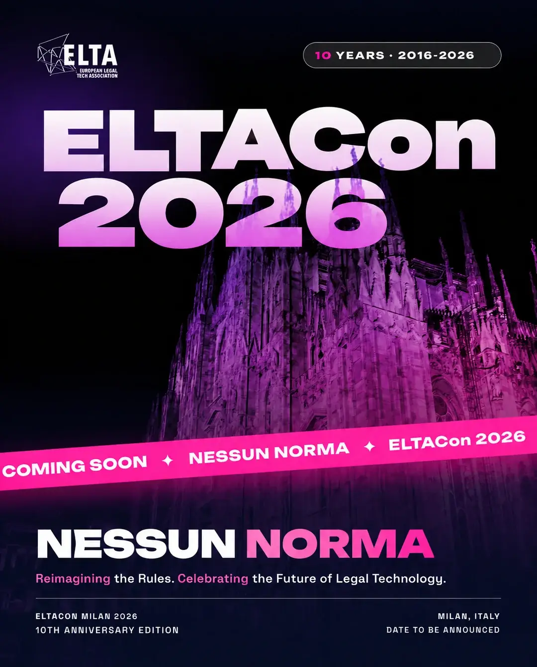 ELTACon Milan 2026, Nessun Norma, coming soon
